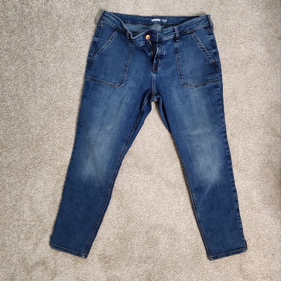 Old navy rockstar super skinny ankle jean size 14 - Picture 2 of 8